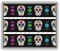 Dia De Los Muertos Day of the Dead Halloween 2 Celebration Birthday Cake Borders Designer Prints Edible Cake Decoration